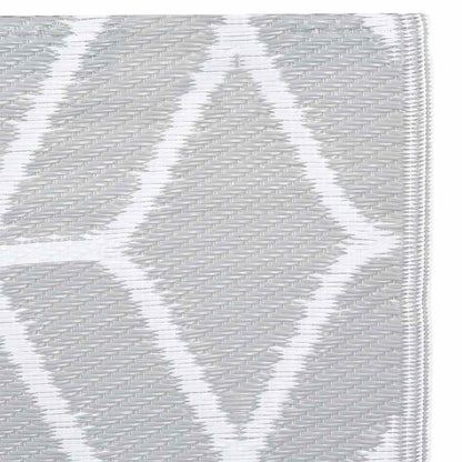 vidaXL Outdoor Carpet | Grey | Polypropylene | 190 cm x 290 cm | Pattern 4