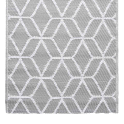 vidaXL Outdoor Carpet | Grey | Polypropylene | 190 cm x 290 cm | Pattern 5