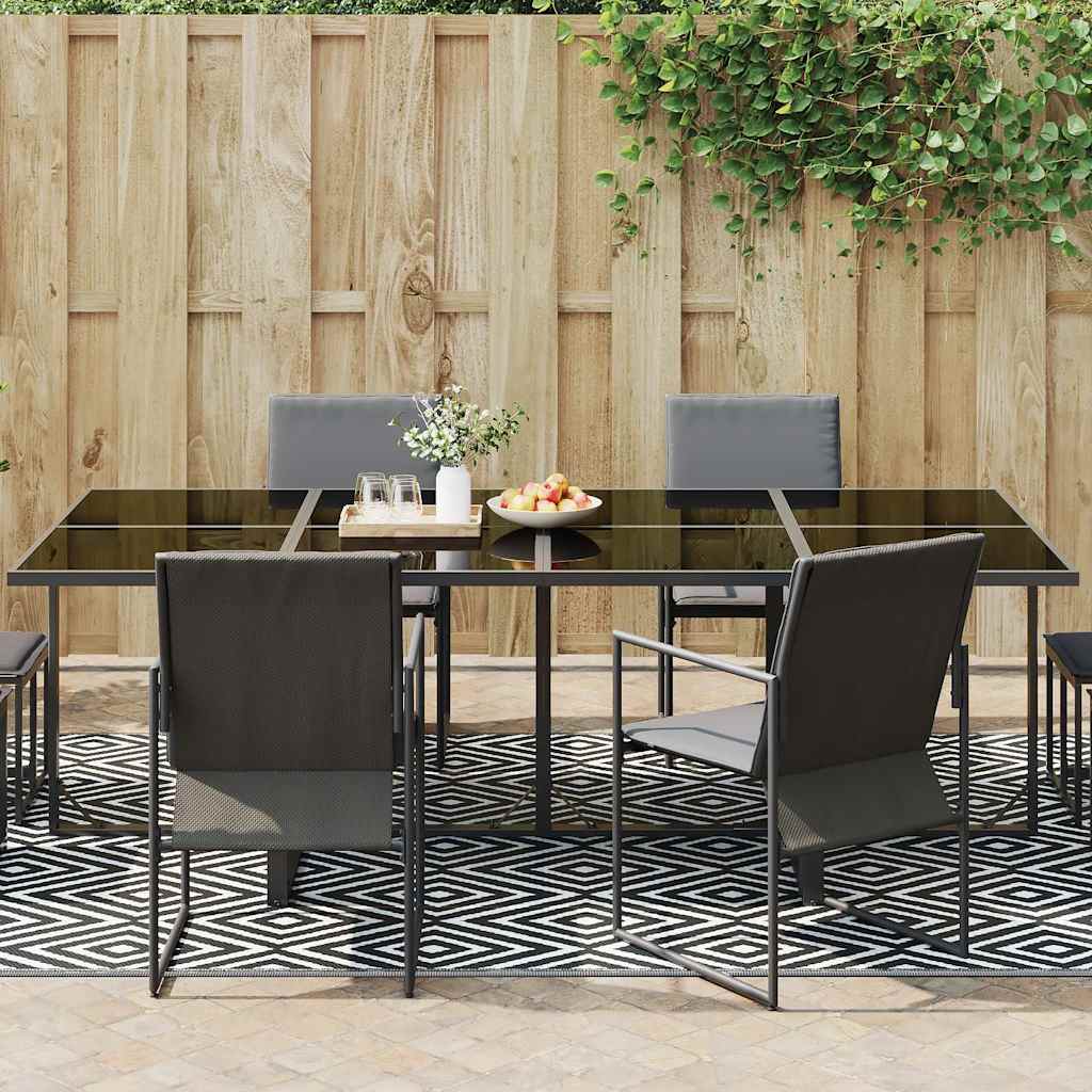 vidaXL Outdoor Carpet | White and Black | Polypropylene | 190 x 290 cm 3
