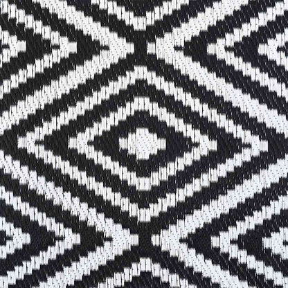 vidaXL Outdoor Carpet | White and Black | Polypropylene | 190 x 290 cm 6