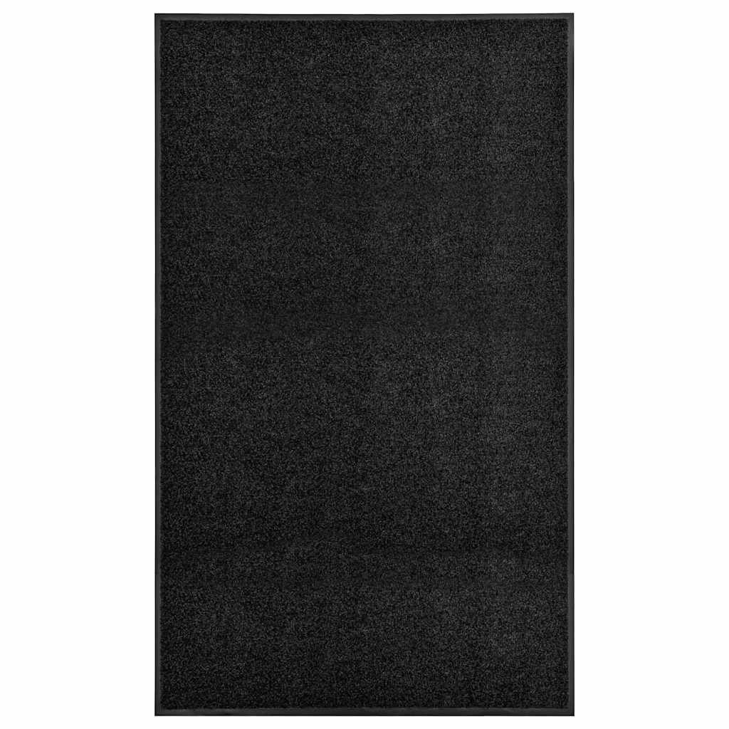 vidaXL Door Mat | Black | Polyamide Surface, PVC Backing | 90x150 cm | Non-slip 1