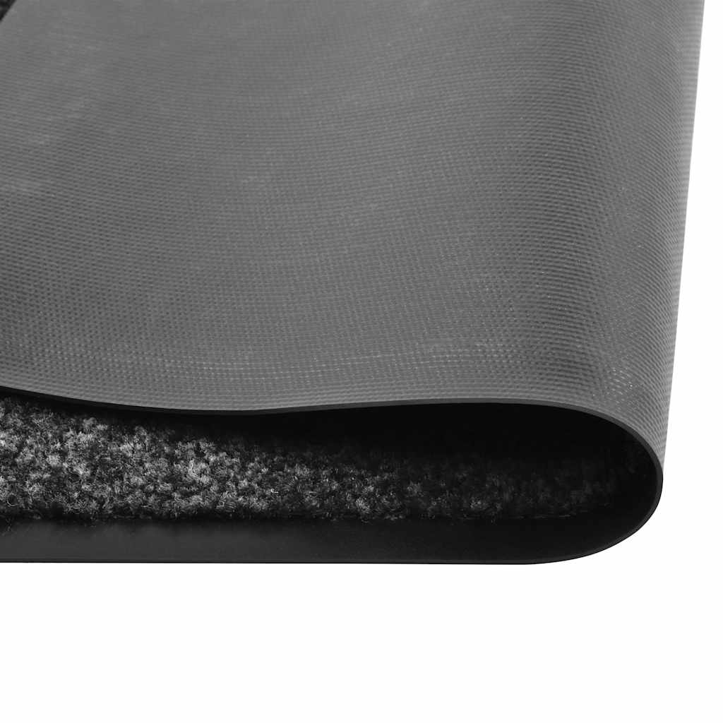 vidaXL Door Mat | Black | Polyamide Surface, PVC Backing | 90x150 cm | Non-slip 2