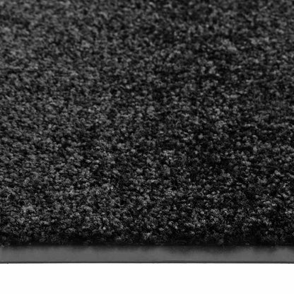 vidaXL Door Mat | Black | Polyamide Surface, PVC Backing | 90x150 cm | Non-slip 4