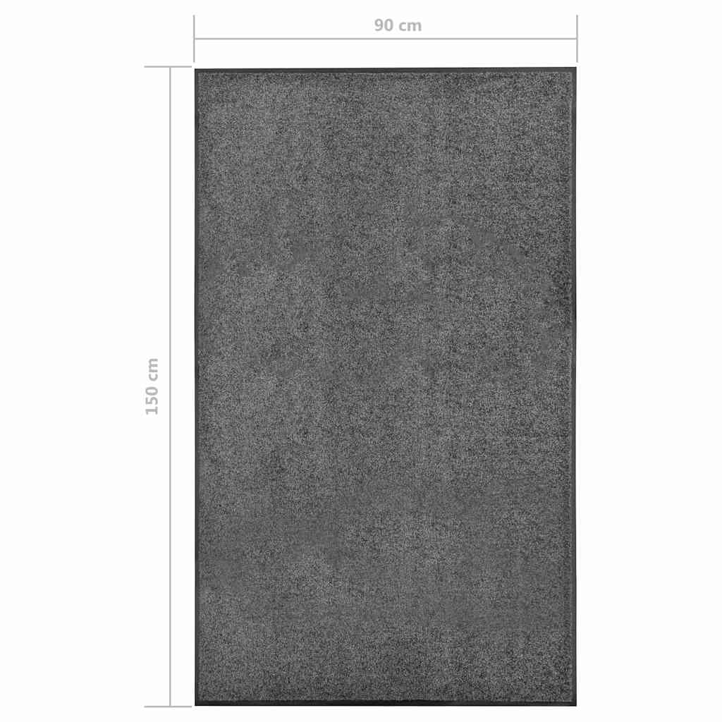vidaXL Door Mat | Anthracite | Polyamide | Large | Non-slip | Door Mat 6