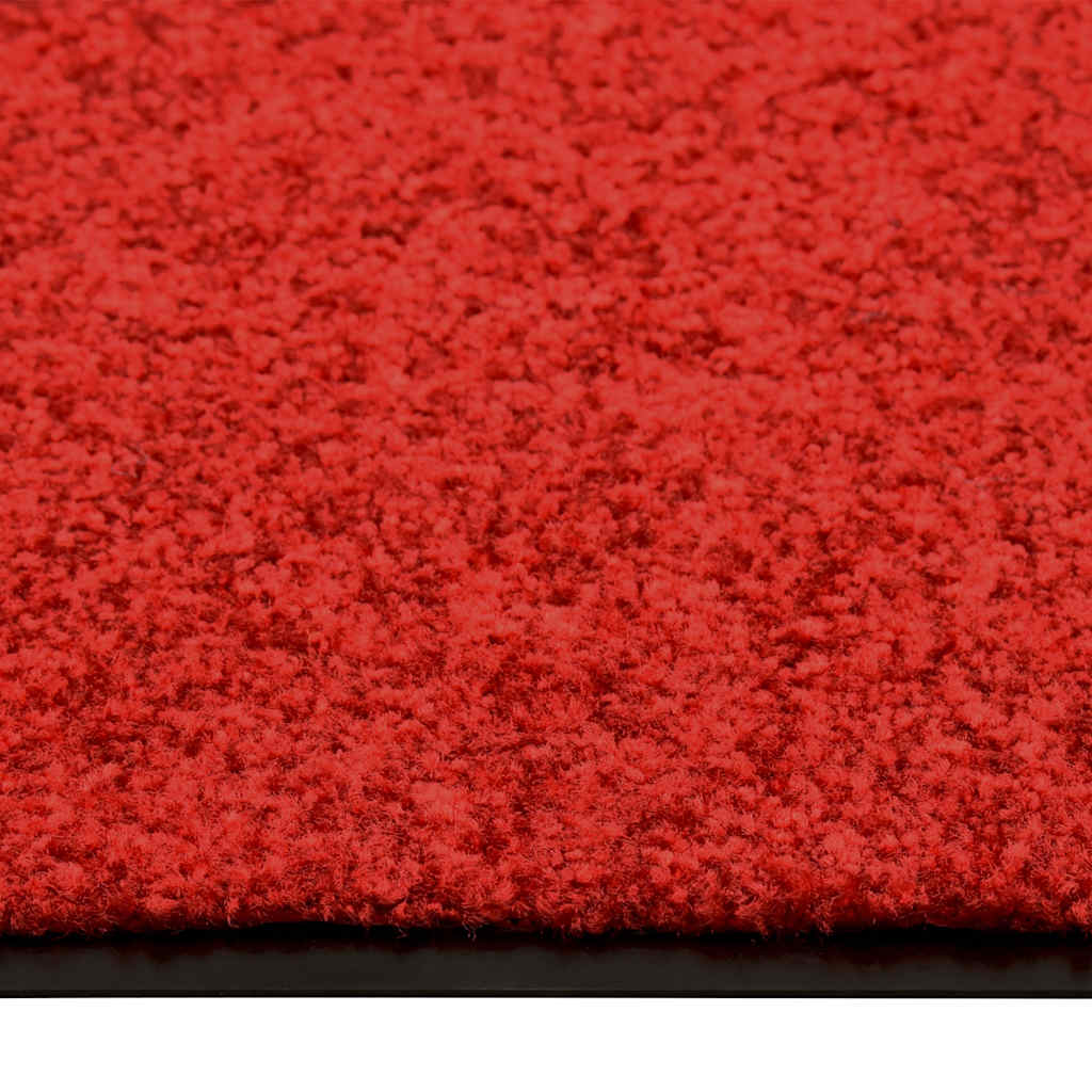 323424 vidaXL Doormat Washable Red 90x120 cm 3