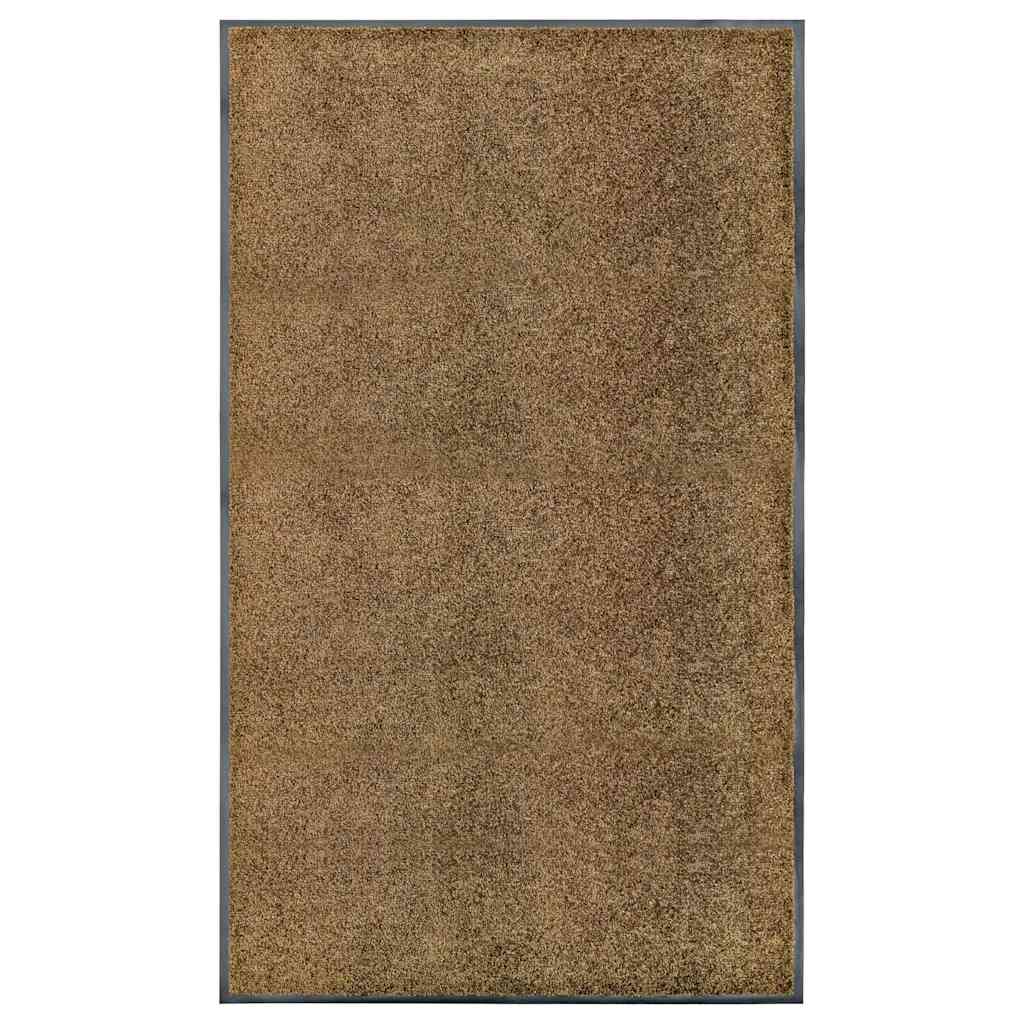vidaXL Door Mat | Brown | Polyamide, PVC | 90 x 150 cm | Non-slip | Doormat 1