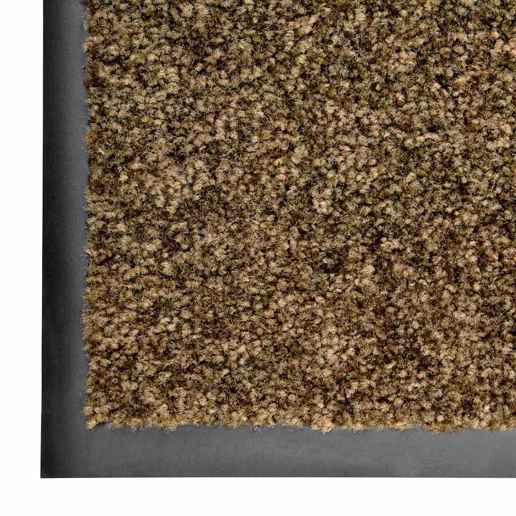 vidaXL Door Mat | Brown | Polyamide, PVC | 90 x 150 cm | Non-slip | Doormat 5