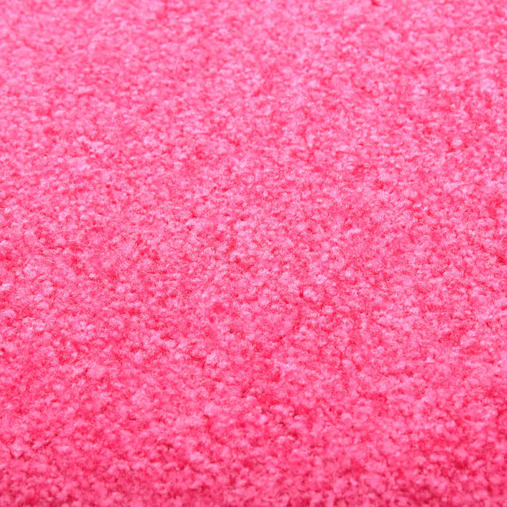 vidaXL Doormat Washable Pink 90x120 cm 4