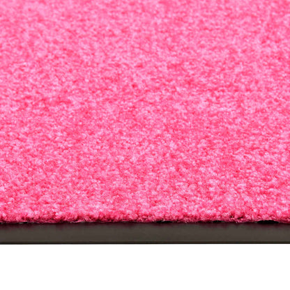 vidaXL Doormat Washable Pink 90x120 cm 5