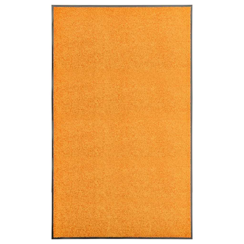 vidaXL Doormat Washable Orange 90x150 cm 1