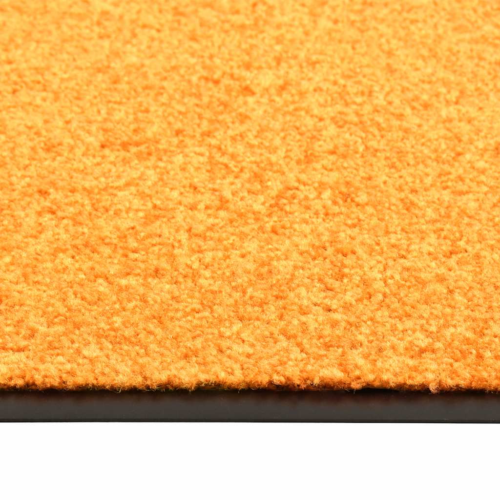 vidaXL Doormat Washable Orange 90x150 cm 3