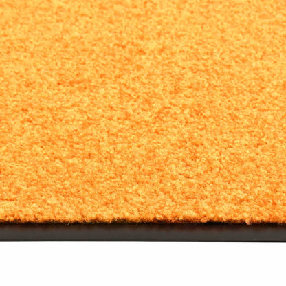 vidaXL Doormat Washable Orange 90x150 cm 3