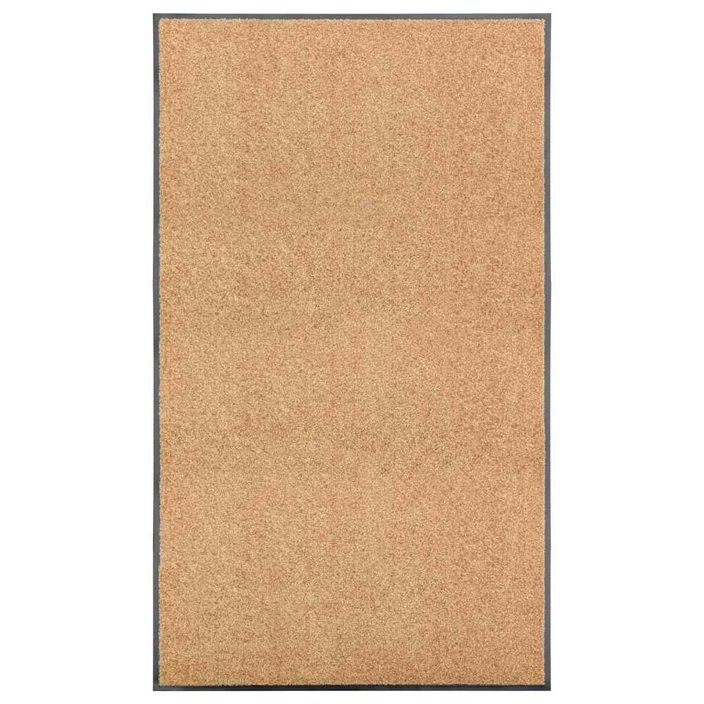 vidaXL Door Mat | Cream | Polyamide, PVC | 90x150 cm | Non-slip | Door Mat 1