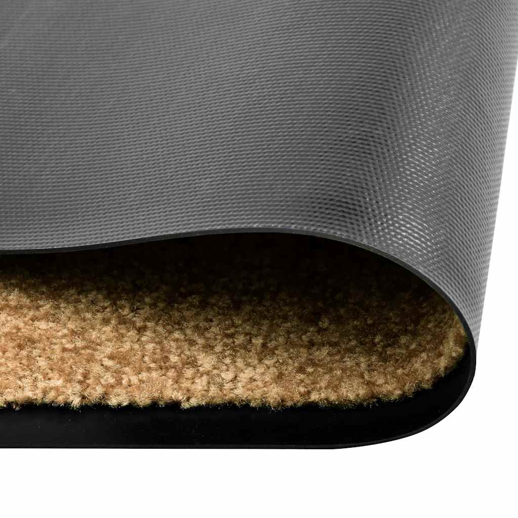 vidaXL Door Mat | Cream | Polyamide, PVC | 90x150 cm | Non-slip | Door Mat 2