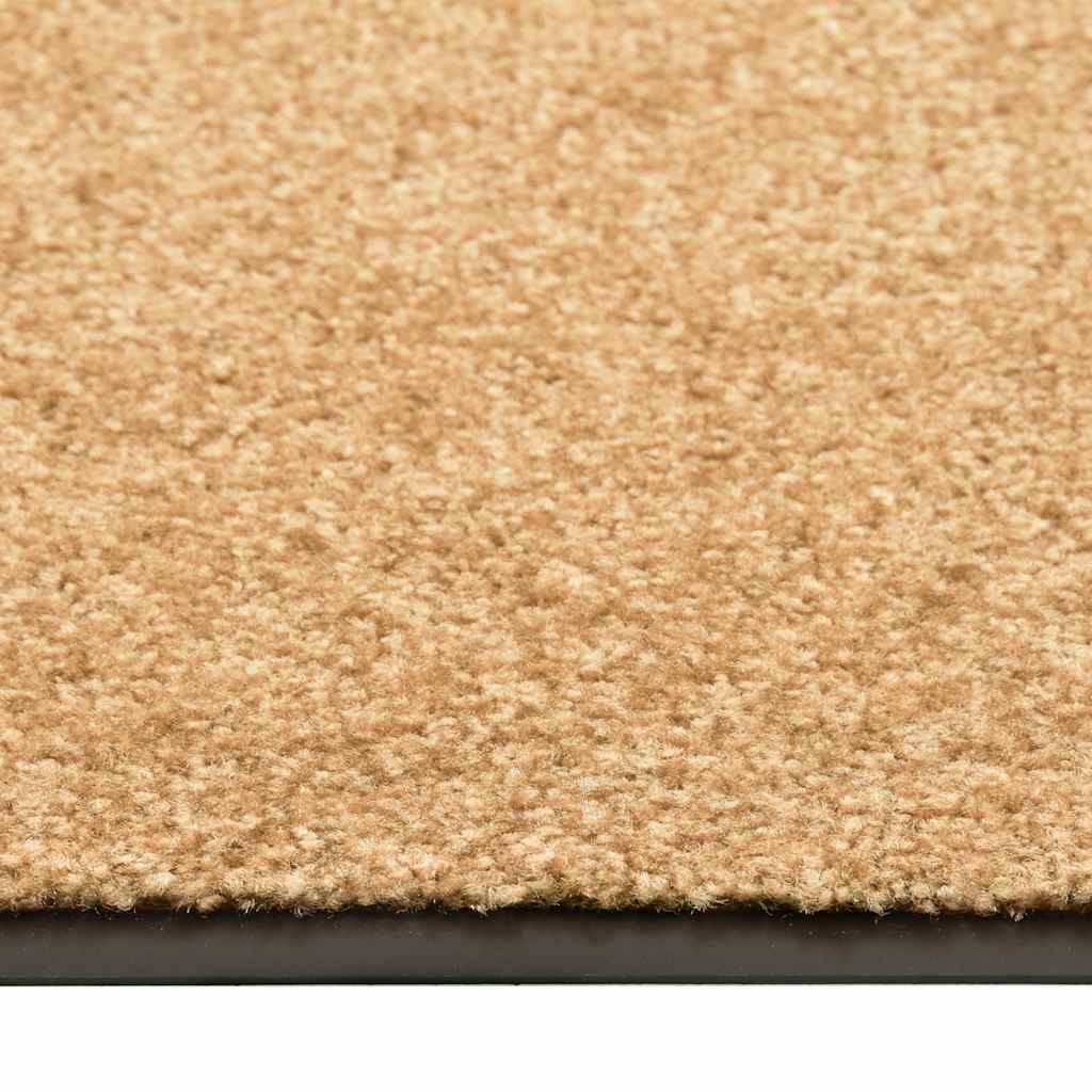 vidaXL Door Mat | Cream | Polyamide, PVC | 90x150 cm | Non-slip | Door Mat 3