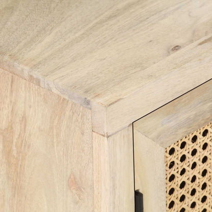 vidaXL Bedside Cabinet | Bleached Mango Wood | Solid Mango Wood | 40x30x50 cm 5