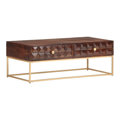 TV Cabinet Solid Acacia Wood 112 cm 40 cm 50 cm