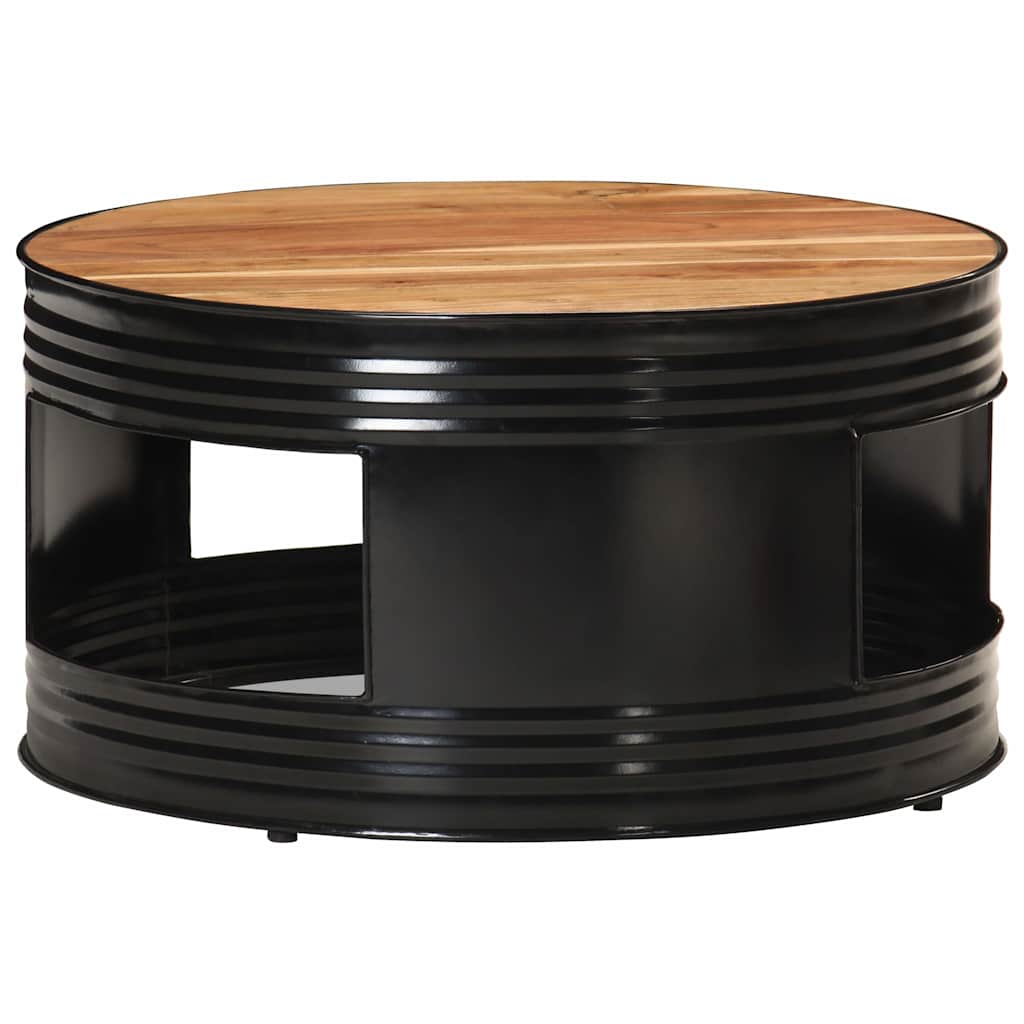 Coffee Table Solid Mango Wood Brown 68 cm 36 cm