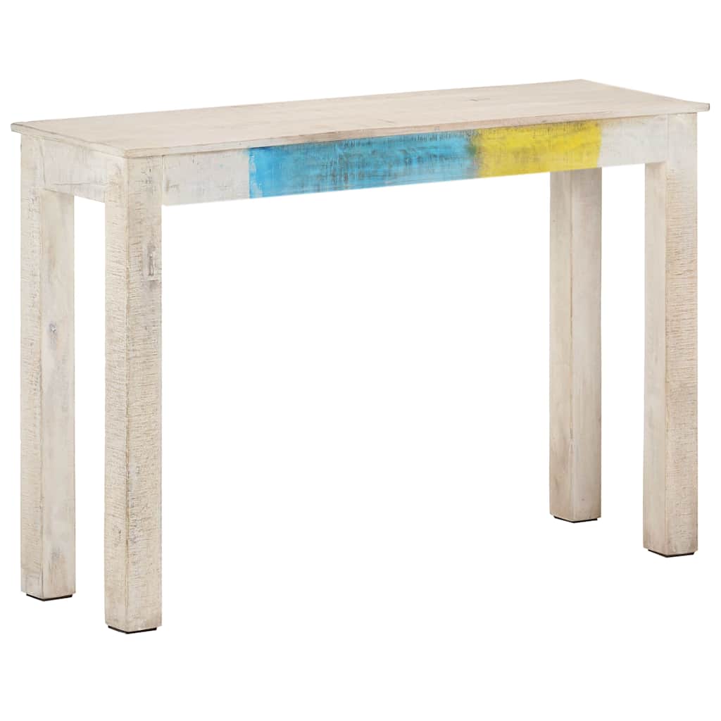 vidaXL Console Table | White | Mango wood | Strong | Console Table | Rectangular 1