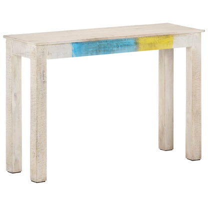 vidaXL Console Table | White | Mango wood | Strong | Console Table | Rectangular 1