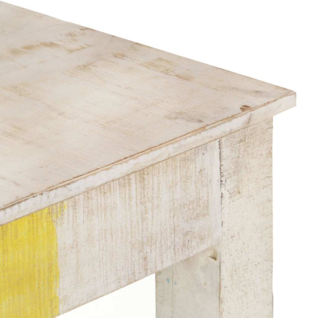 vidaXL Console Table | White | Mango wood | Strong | Console Table | Rectangular 4