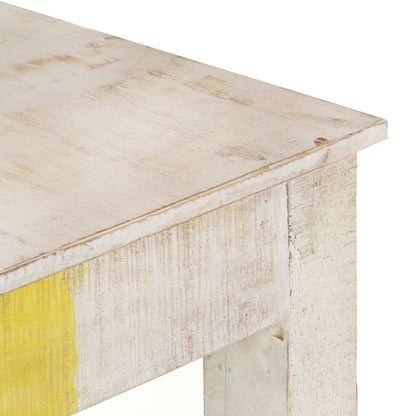 vidaXL Console Table | White | Mango wood | Strong | Console Table | Rectangular 4