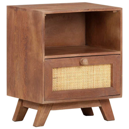 vidaXL Bedside Cabinet 40x30x50 cm Solid Mango Wood 1