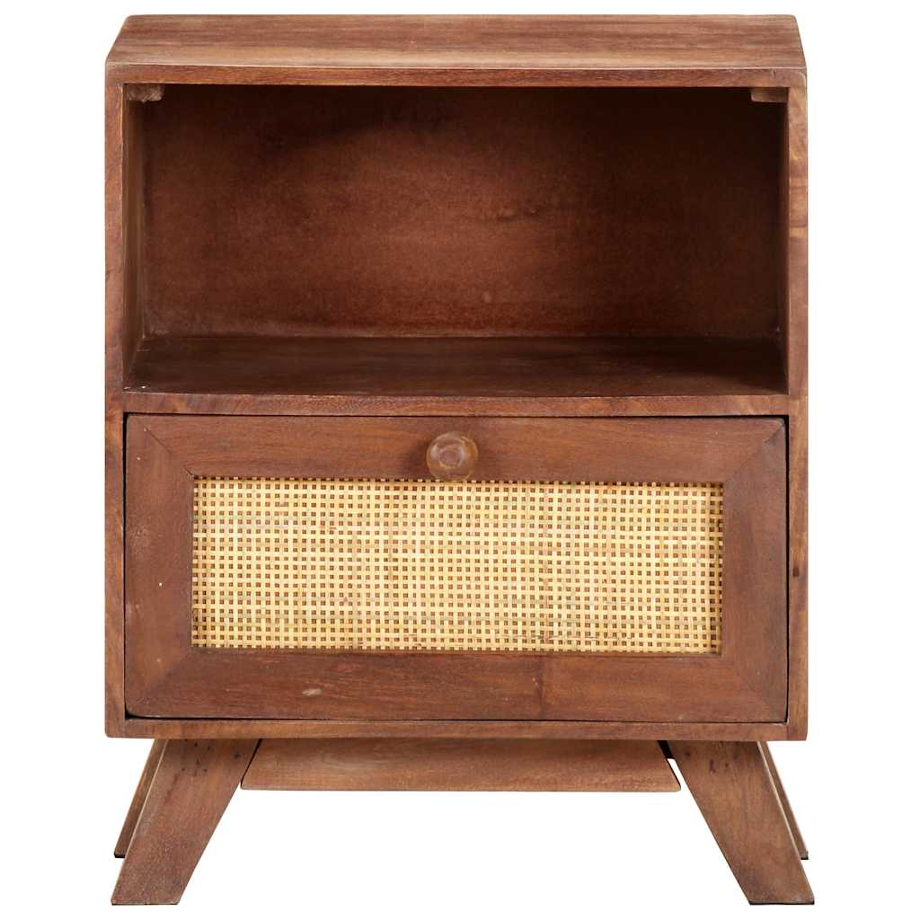 vidaXL Bedside Cabinet 40x30x50 cm Solid Mango Wood 2