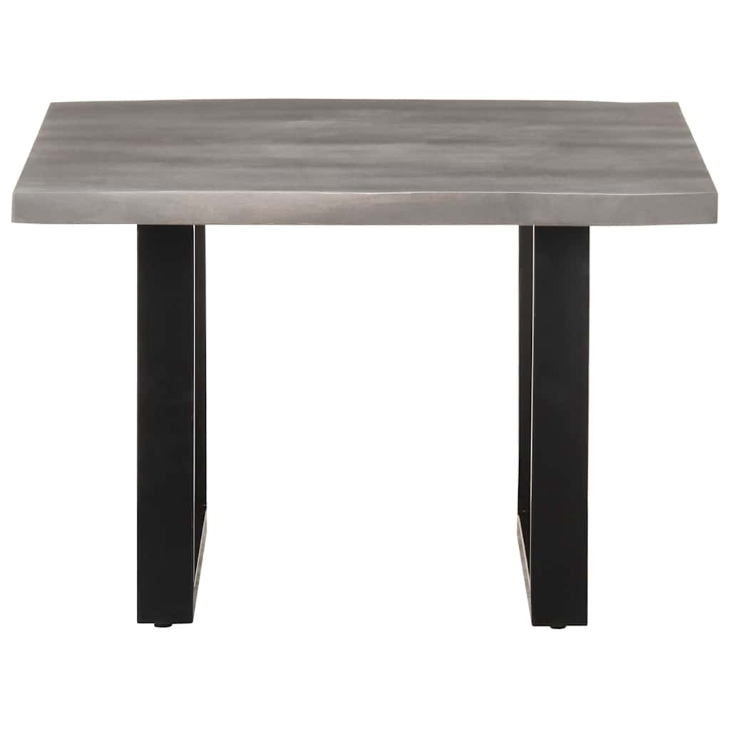 vidaXL Coffee Table | Grey | Solid Acacia wood | 60x60x40 cm | Industrial 2