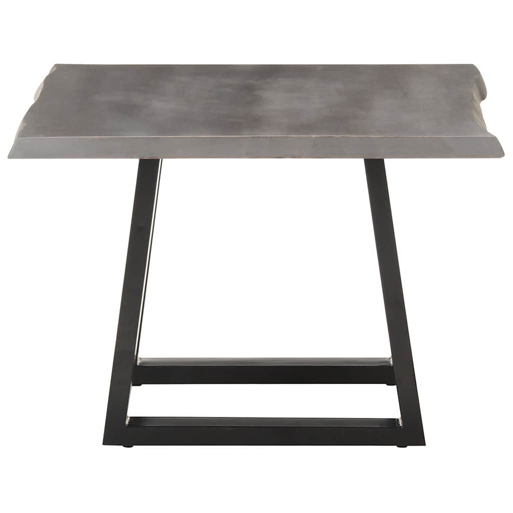 vidaXL Coffee Table | Grey | Solid Acacia wood | 60x60x40 cm | Industrial 3