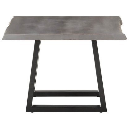 vidaXL Coffee Table | Grey | Solid Acacia wood | 60x60x40 cm | Industrial 3
