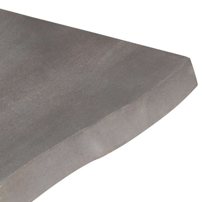 vidaXL Coffee Table | Grey | Solid Acacia wood | 60x60x40 cm | Industrial 4