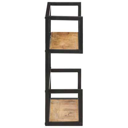 vidaXL Wall Shelf 60x20x60 cm Rough Mango Wood 3