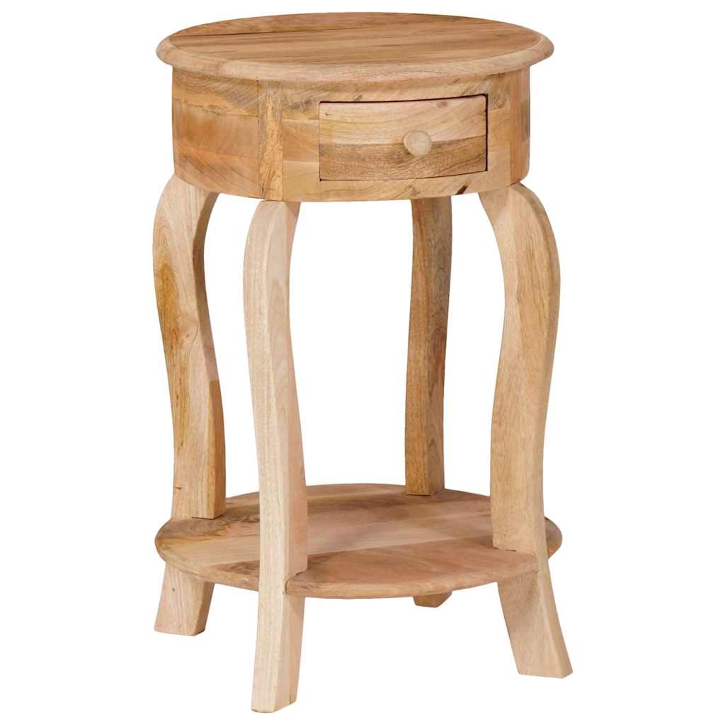 321789 vidaXL Side Table 37x37x61 cm Solid Mango Wood 1