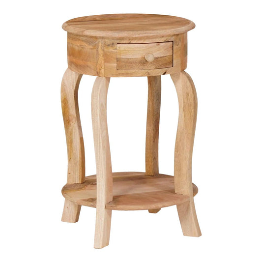 321789 vidaXL Side Table 37x37x61 cm Solid Mango Wood 2