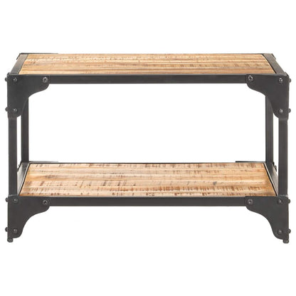 vidaXL Coffee Table | Rough natural wood grain | Solid mango wood and iron 2