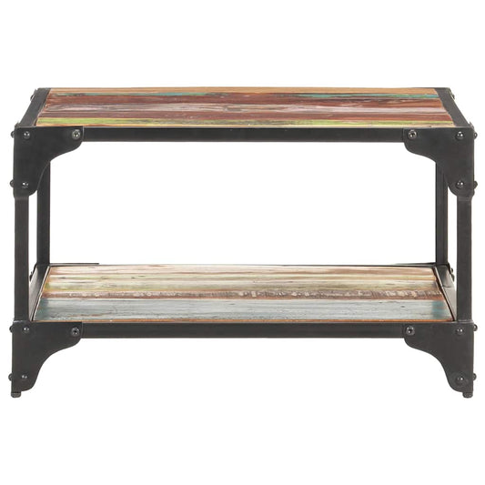 321795 vidaXL Coffee Table 60x60x35 cm Solid Reclaimed Wood 2