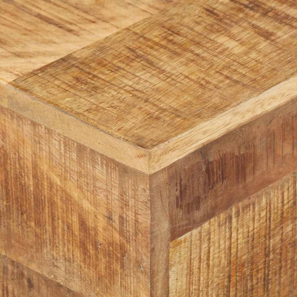 vidaXL Side Table | Natural mango wood, black 4