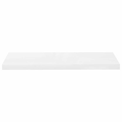vidaXL Wall Shelf | Set of 4 | High gloss white | Honeycomb MDF, metal | Medium 6