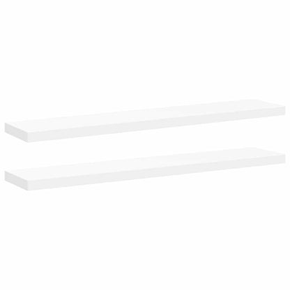 vidaXL Wall Shelf | Set of 2 | White | Honeycomb MDF, metal 2
