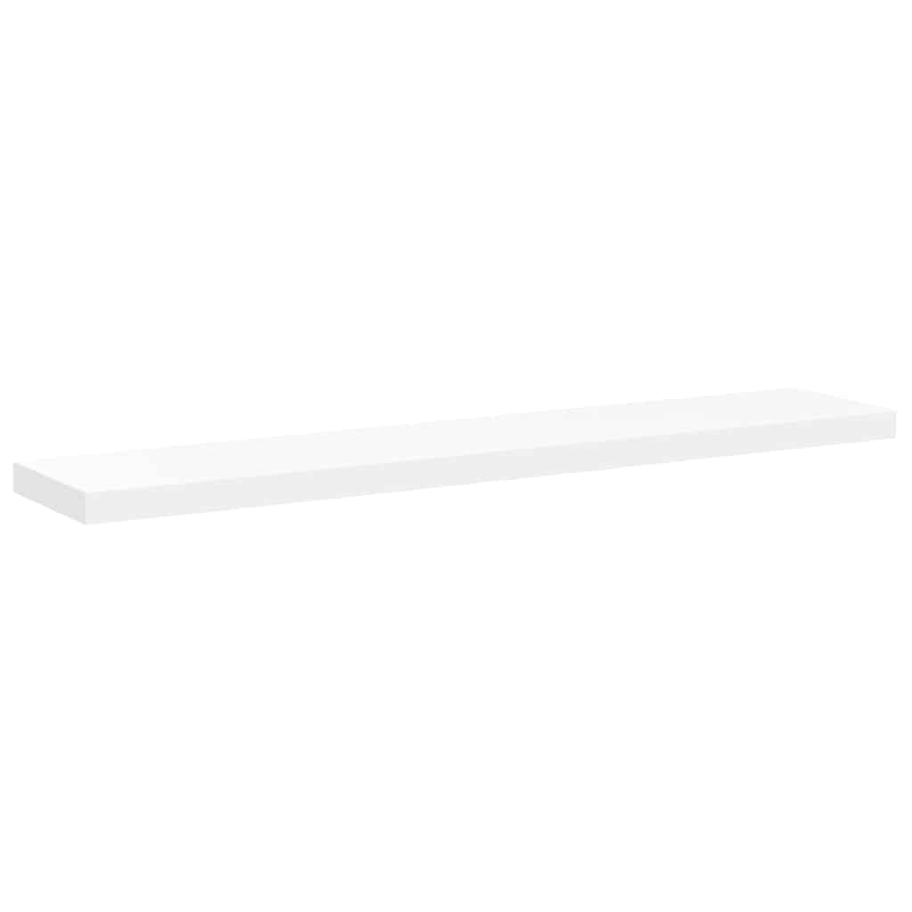 vidaXL Wall Shelf | Set of 2 | White | Honeycomb MDF, metal 6