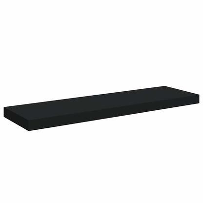 vidaXL Wall Shelf | Set of 4 | Black | Honeycomb MDF, Metal | Medium 6