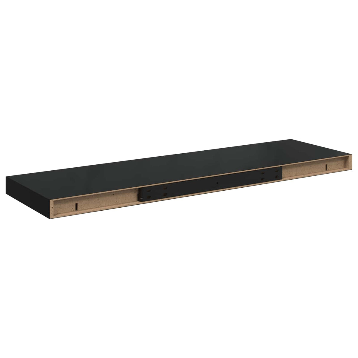 Floating Wall Shelves 80x23,5x3,8 cm MDF 4 80 x 23.5 x 3.8 cm Black