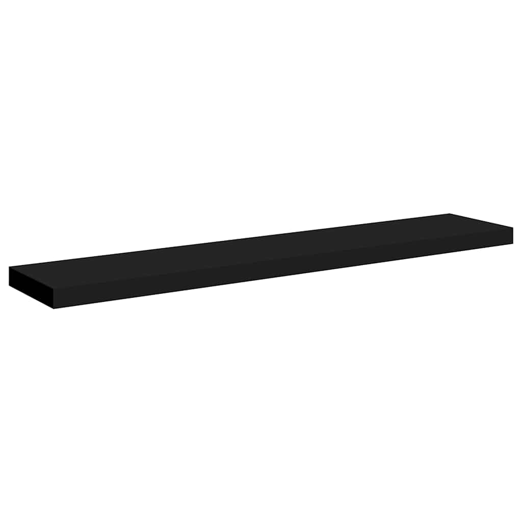 vidaXL Wall Shelf | Set of 2 | Black | Honeycomb MDF, Metal | Large 6