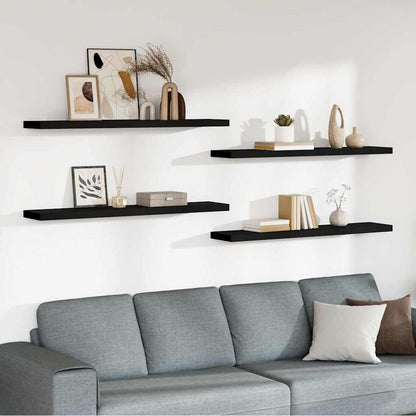 vidaXL Floating Wall Shelves 120x23.5x3.8 cm MDF 4 pcs