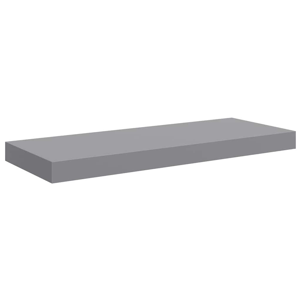 vidaXL Wall Shelf | Set of 4 | Grey | Honeycomb MDF, metal 6