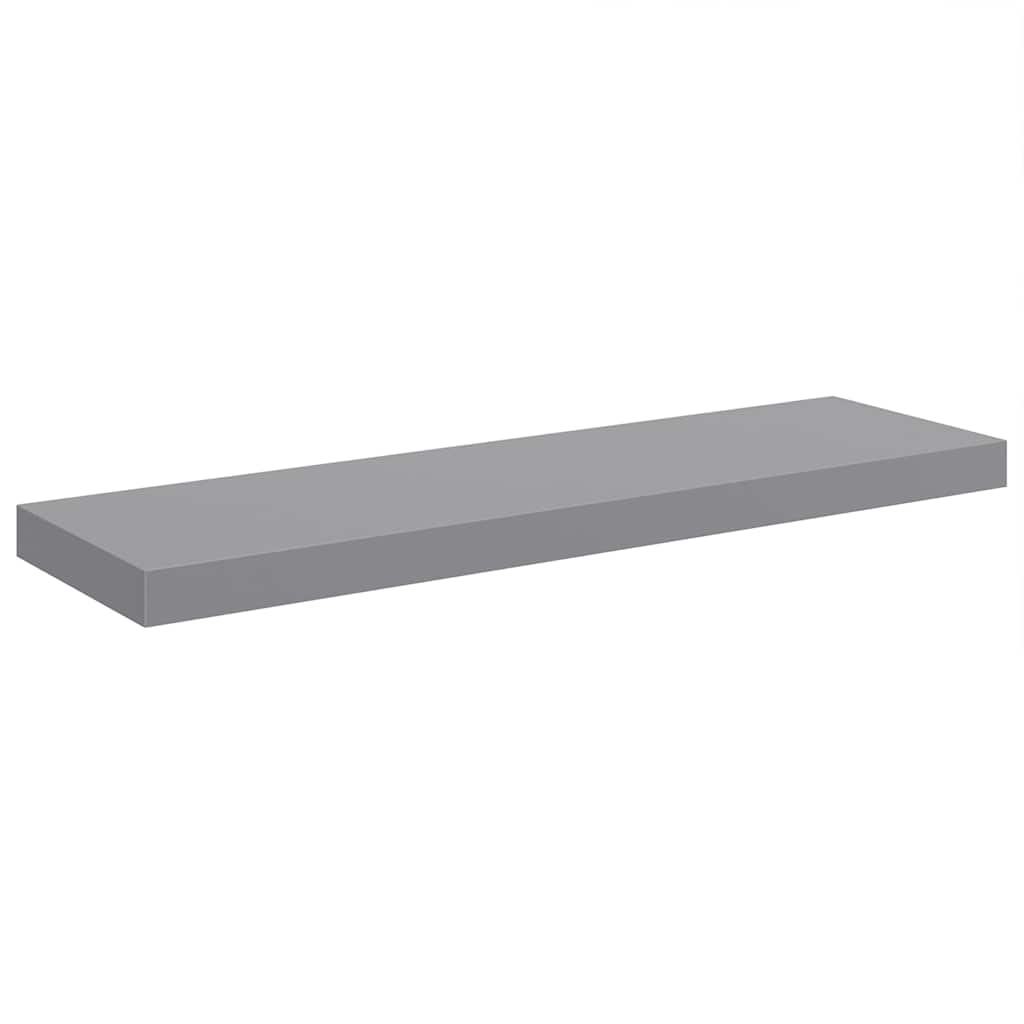 323858 vidaXL Floating Wall Shelves 4 pcs Grey 80x23,5x3,8 cm MDF 6