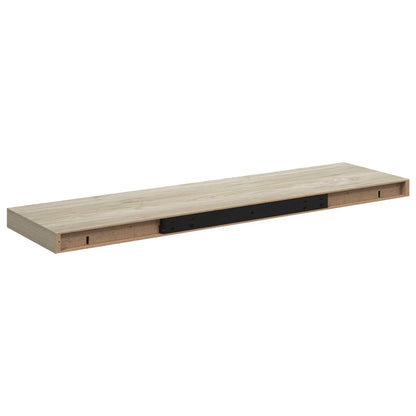 323882 vidaXL Floating Wall Shelves 4 pcs Oak 90x23,5x3,8 cm MDF 2