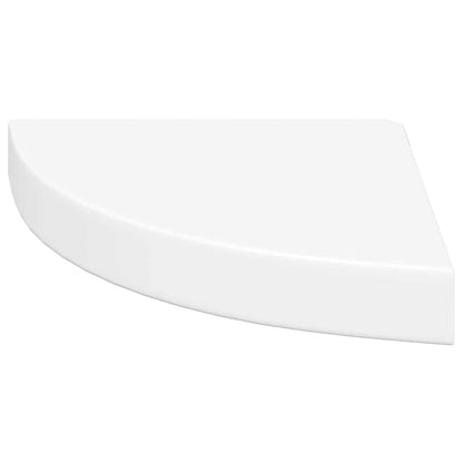 vidaXL Floating Corner Shelves 4 pcs White 25x25x3.8 cm MDF 6