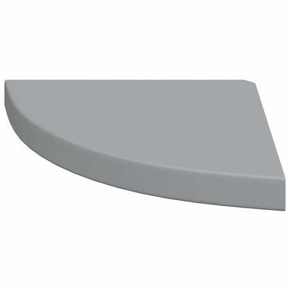 vidaXL Corner Shelf | Set of 4 | Grey | Honeycomb MDF | Small | Wall-mounted 6